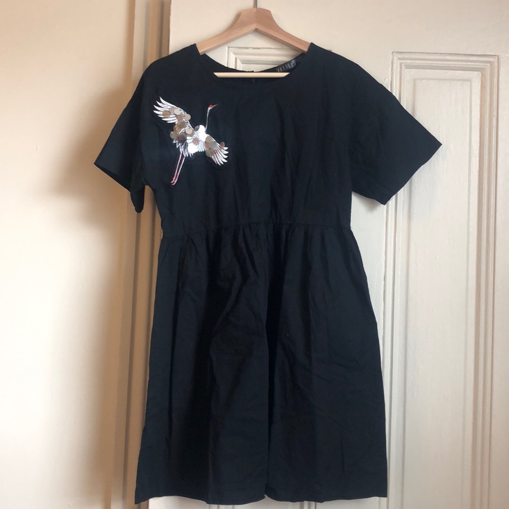 Black linen dress!